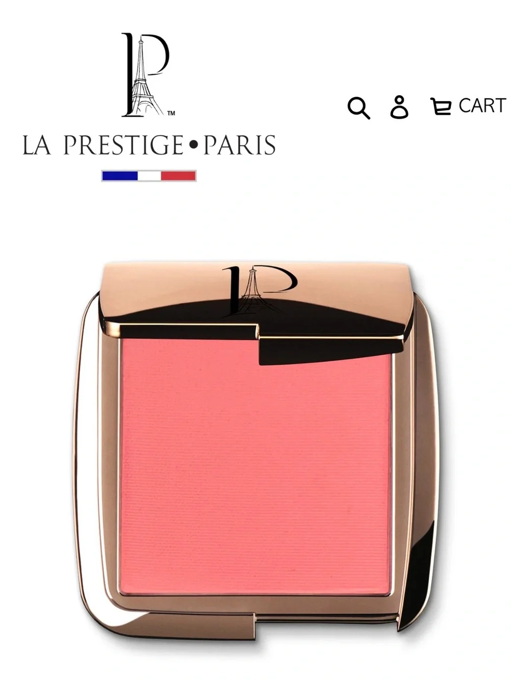 La Prestige Paris Coral Blush Compact — Warm Coral Pink